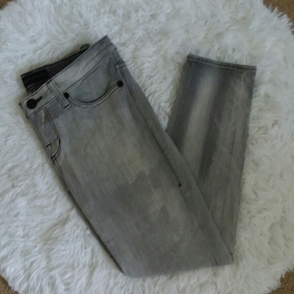 Rock & Republic Cropped Gray Skinny Jeans Size 8 SAMPLE - Picture 2 of 4